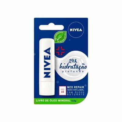 HIDRATANTE LABIAL NIVEA MED REPAIR FPS 15 - 4,8G