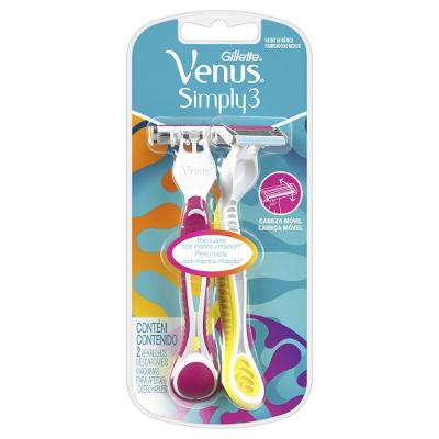 APARELHO DE DEPILAÇÃO GILLETTE VENUS SIMPLEY 2 UNIDADES