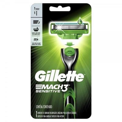 APARELHO DE BARBEAR GILLETTE MACH3 SENSITIVE COM 1 UNIDADE