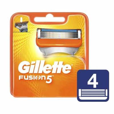 CARGA PARA APARELHO DE BARBEAR GILLETTE FUSION5 4 UNIDADES