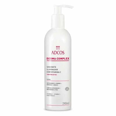 SABONETE FACIAL ILUMINADOR COM VITAMINA C ADCOS DERMA COMPLEX COM 240ML