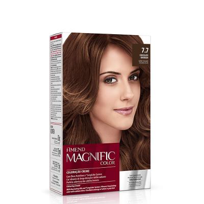 COLORAÇÃO CREME 7.7 CHOCOLATE DOURADO MAGNIFIC COLOR AMEND