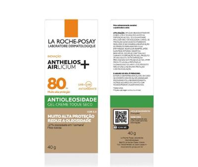 Protetor Solar com La Roche-Posay Anthelios Airlicium FPS80 Cor 3.0 40g