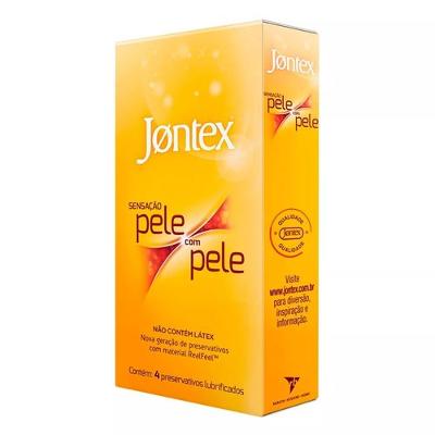 PRESERVATIVO JONTEX PELE COM PELE 4 - UNIDADES