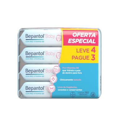 kit Lenço Umedecido Bepantol Baby 4 Pacotes 48 unidades