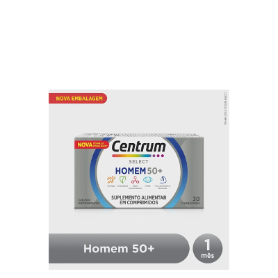 Suplemento Alimentar Centrum Select Homem 50 – 30 unidades
