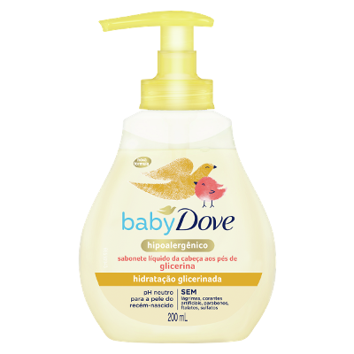 Sabonete Líquido Dove baby Hidratação Glicerinada Com 200ml