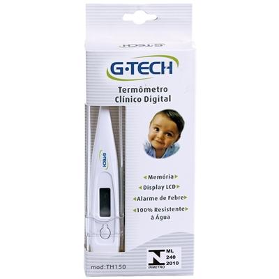 TERMÔMETRO DIGITAL CLÍNICO G-TECH BRANCO 1 UNIDADE