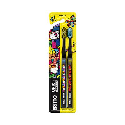 ESCOVA DENTAL DENTALCLEAN ULTRA MACIA ROMERO BRITTO PACK 2 UNIDADES
