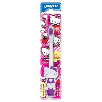 ESCOVA DENTAL JADEFROG 3D HELLO KITTY MACIA COM VENTOSA MACIA