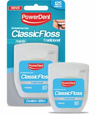 FIO DENTAL CLASSIC FLOSS POWER DENT TRADICIONAL 125 METROS
