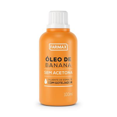 ÓLEO DE BANANA SEM ACETONA FARMAX 100ML