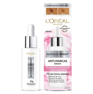 Glycolic Bright Sérum Facial Anti-marcas L'oréal Paris 30ml