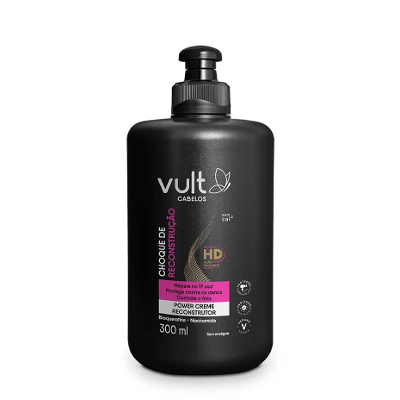 Creme de Pentear Vult Cabelos Choque de Reconstrução 300ml
