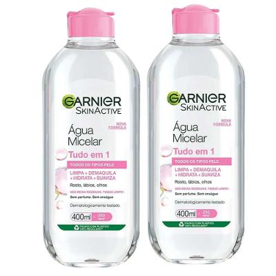 KIT C/2 GARNIER SKINACTIVE TUDO EM 1 - ÁGUA MICELAR 400ML