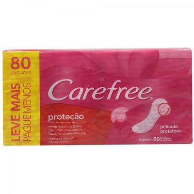 CAREFREE PROTETOR DIÁRIO PROTEÇÃO COM PERFUME 80 UNIDADES - LEVE MAIS PAGUE MENOS