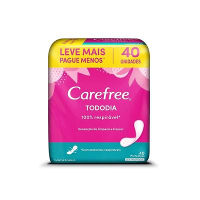 PROTETOR DIÁRIO CAREFREE TODODIA FLEXI SEM PERFUME 40 UNIDADES