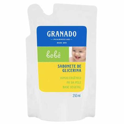 REFIL SABONETE LÍQUIDO GRANADO BEBÊ TRADICIONAL 250ML