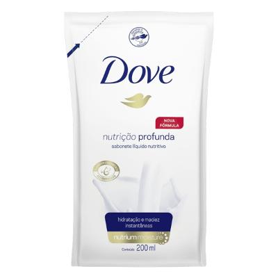Dove Sabonete Líquido Nutrição Profunda Refil 200ml