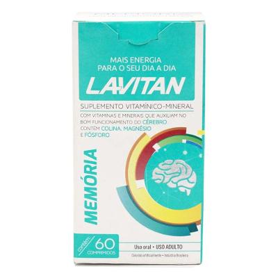 SUPLEMENTO VITAMÍNICO LAVITAN MEMÓRIA 60 COMPRIMIDOS
