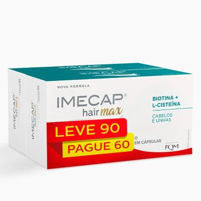Imecap Hair Max Cabelos e Unhas pague 60 leve 90 cápsulas