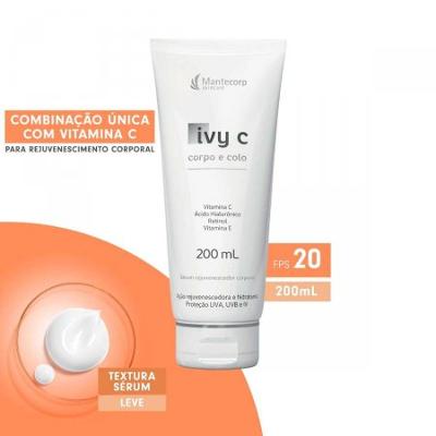 Sérum Rejuvenescedor Corporal Ivy C Corpo e Colo FPS20 – 200ml