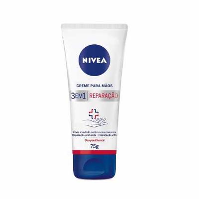 CREME PARA MÃOS NIVEA 3 EM 1 REPARAÇÃO 75ML
