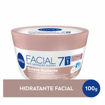 Nivea Facial 7 Em 1 Pele Negra Creme Uniformizador 100g