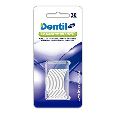 PASSADOR DE FIO DENTAL DENTIL PRO 30 UNIDADES