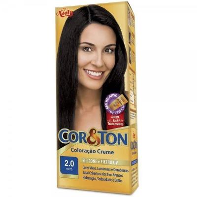 Coloração Cor&Ton Preto 2.0 180G Niely