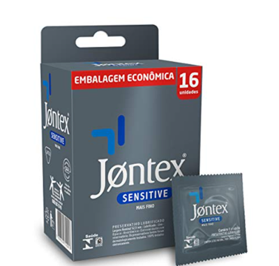 Camisinha Jontex Sensitive com 16 Unidades