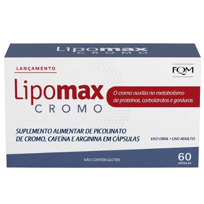 SUPLEMENTO ALIMENTAR FQM LIPOMAX CROMO - 60 CÁPSULAS
