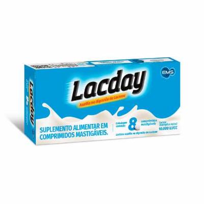 LACDAY EMS 8 COMPRIMIDOS MASTIGÁVEIS