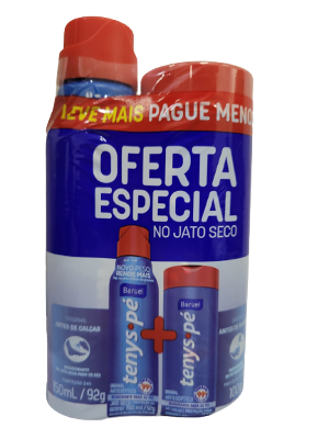 KIT TENYS PE BARUEL ORIGINAL EM PO 100G+AERO JATO SECO 150ML/92G