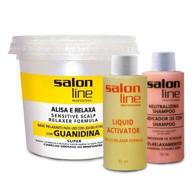 RELAXANTE SALON LINE GUANIDINA SUPER AMARELO - 215GR