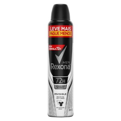 Rexona Men 72h Invisible Desodorante Aerossol Masculino 250ml