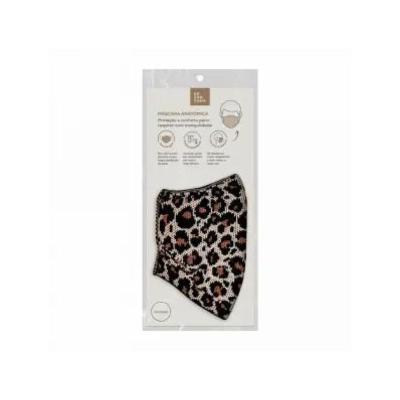 MÁSCARA ANATOMICA DESENCANA KNIT CINZA ONÇA