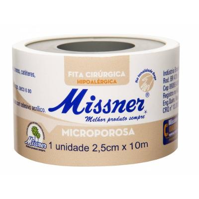 FITA CIRURGICA MICROPOROSA BEGE MISSNER 2,5CM X 10M