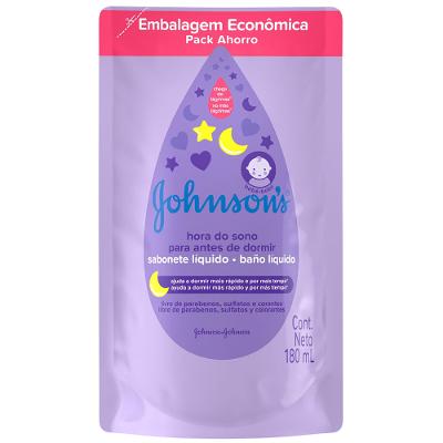 REFIL SABONETE LÍQUIDO JOHNSON'S HORA DO SONO 180ML