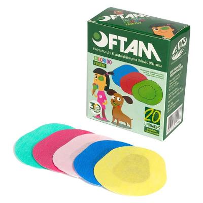 PROTETOR OCULAR OFTAM COLORIDO PEQUENO 20 UNIDADES