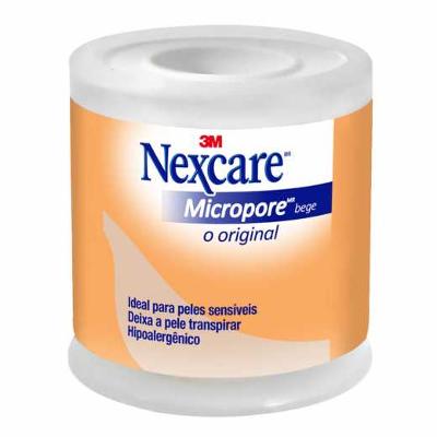 FITA MICROPORE NEXCARE BEGE 50MM X 4,5M