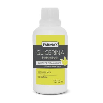 GLICERINA BIDESTILADA FARMAX COM ALOE VERA 100ML