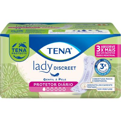 Absorvente Tena Lady Discreet Protetor Diário Com 14 Unidades