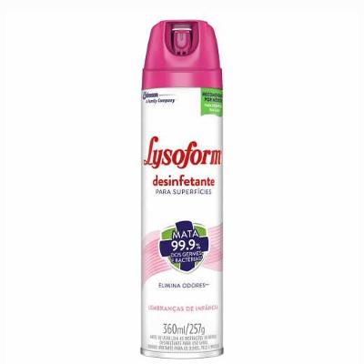 DESINFETANTE LYSOFORM AEROSOL LEMBRANÇAS DE INFÂNCIA 360ML