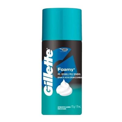 ESPUMA DE BARBEAR GILLETTE FOAMY SENSÍVEL 175G