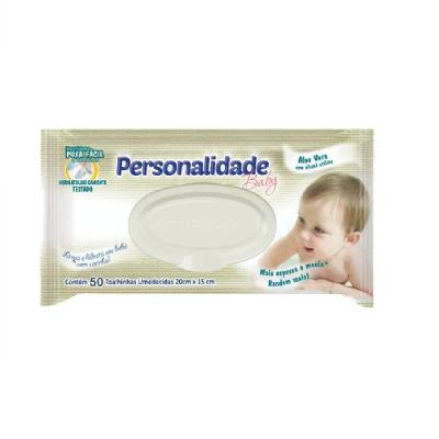 TOALHAS UMEDECIDAS PERSONALIDADE BABY 50 UNIDADES