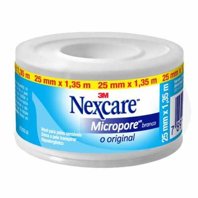 FITA MICROPORE NEXCARE BRANCO 25MMX1,35M