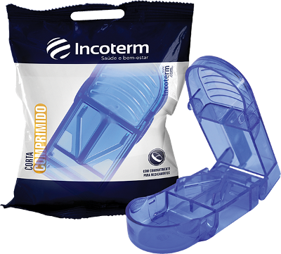 CORTADOR DE COMPRIMIDOS INCOTERM AZUL