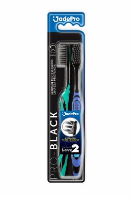 ESCOVA DENTAL JADEFROG PRO-BLACK 2 UNIDADES