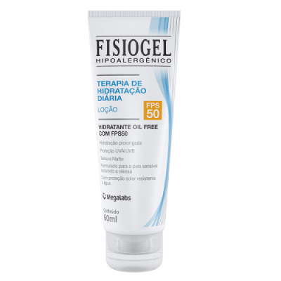 Loção Hidratante Fisiogel Terapia de Hidratação Diária FPS50 60ml